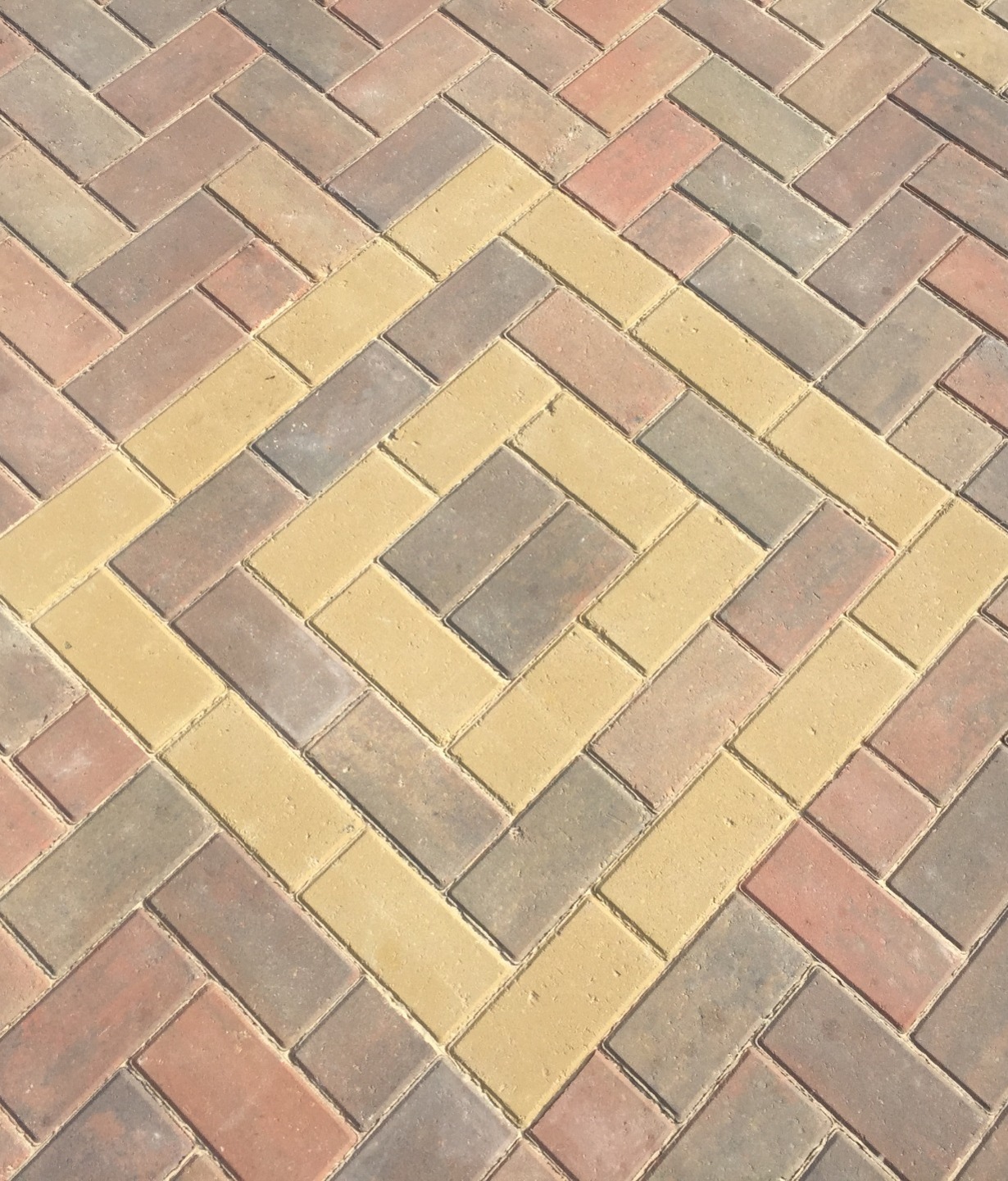 Decorative block paving