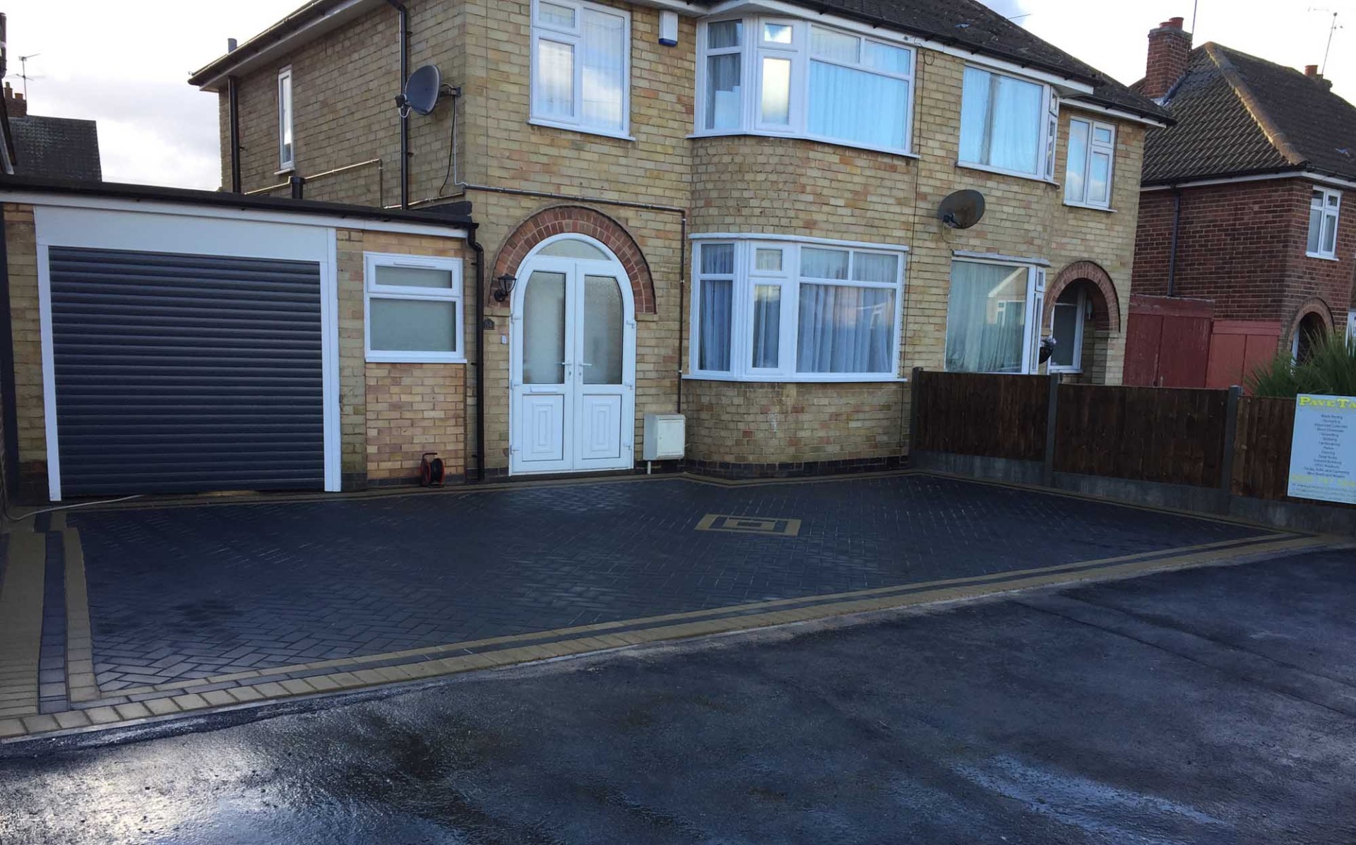 Block paving drives Leicester